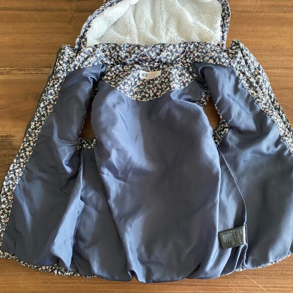 H&M Floral Hooded Vest Girls' 7-8Y - Picture 9 of 12